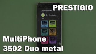 Распаковка Prestigio MultiPhone 3502 Duo Metal