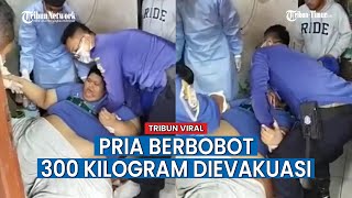 Fajri Pria Berbobot 300 Kilogram Diangkut Pakai Forklift dan Pintu Dirusak Demi Bisa Keluar