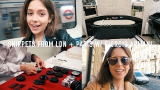 SNIPPETS FROM LDN + PARIS w/ GIORGIO ARMANI | sunbeamsjess