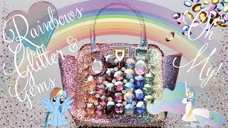 DIY | Rainbow Glitter & Gem Mini | BellaGemaNails