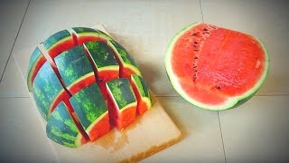 COME TAGLIARE E SERVIRE 3 TIPI DI COCOMERO - How to cut and serve 3 types of watermelon