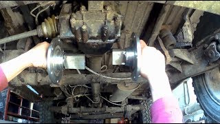 Кардани УАЗ  на ЛУАЗ , ч.1 - Фланець заднього мосту!