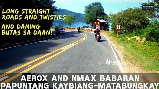 Aerox and Nmax Babaran sa High Speed Papuntang Kaybiang Tunnel At Matabungkay Beach