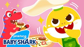 Baby Shark Cooks for the Starving Dinosaur! | +Compilation | Baby Shark Story 