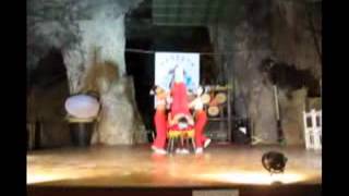 Chinese acrobats five girls performance