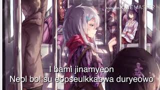 Bts Jin tonight “이 밤” nightcore  version {with lyrics}