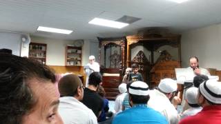 Yousef giving a lecture @ Reviver Academy