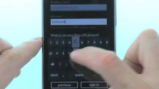 Sign Into a Windows Live Account using the HTC HD7S: AT&T How To Video Series