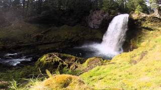 Meditation Session on Sahalie Falls, Oregon