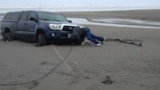 TOYOTA TACOMA STUCK ON BEACH