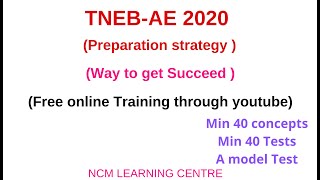 TNEB-AE preparation strategy | 2020| online Free training for AE Exam |  Way to get succeed