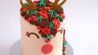 Buttercream Rudolph Cake Tutorial- Rosie's Dessert Spot