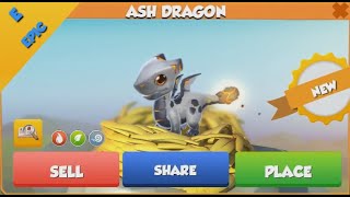 ❤ ASH dragon hatched. Dragon Mania Legends. ЭПИЧЕСКИЙ дракон ПЕПЕЛ вылупился. Легенды дракономании
