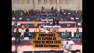 Campeonato Tenis de Mesa de España en Antequera 2015 - Final Masculina y entrega de premios