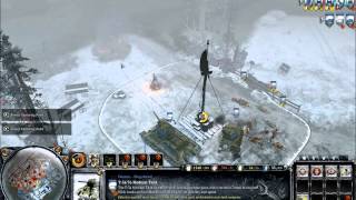 Company of Heroes 2 - 2v2 on Moscow Outskirts Frontline Map gameplay