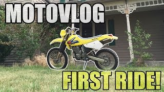FIRST DIRT BIKE RIDE OF THE YEAR | DRZ 250 | MOTOVLOG!