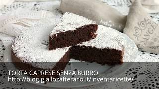 TORTA CAPRESE SENZA BURRO