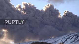Italy: Mt Etna exhales 1km ash cloud forcing Catania airport closure