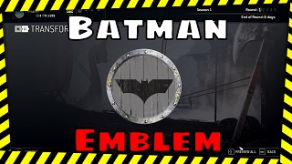 For Honor: How To Make A Batman Shield Emblem Tutorial