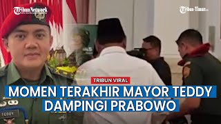 Momen Mayor Teddy Terakhir Dampingi Prabowo Bayar Zakat, Hidung Merah Mata Bengkak