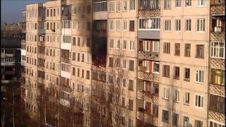 Утренний пожар в Архангельске