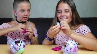 РАСПАКОВКА ЛОЛ СЮРПРИЗ КАТЯ И КСЮША ОТКРЫВАЮТ 2 ЛОЛ СЮРПРИЗА
