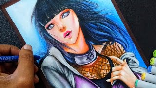 Drawing Hinata Hyuga (Sakimichan) Anime Drawing | Naruto