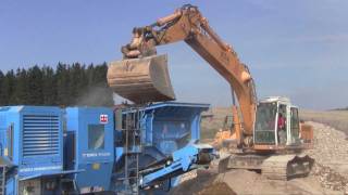 Liebherr R934B And Terex Pegson Crushers