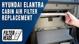 How to Replace Cabin Air Filter Hyundai Elantra