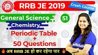 9:30 AM - RRB JE 2019 | GS by Shipra Ma'am | Periodic Table + 50 Questions