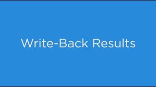 Write Back Results