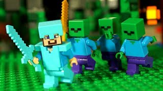 НУБ против Крипера Мультфильм Лего Майнкрафт Лаки Блоки Троллинг Мультики Lego Minecraft Animation