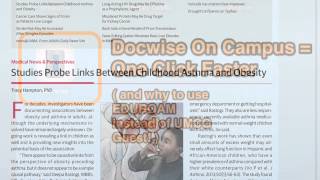 Docwise on Campus: one click faster