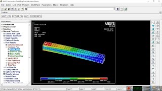 Ansys Tutorial | beam analysis