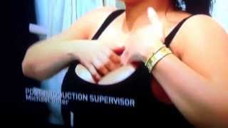 KIM KARDASHIAN RUBS BOOBS!
