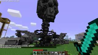 3D Model of Human Skeleton Scultpure using binvox - Minecraft Survival Multiplayer