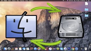 Как перекинуть файлы с мака на жесткий диск, флешку? Apple