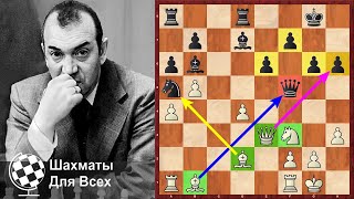 Шахматы. Виктор Корчной "ДАЛ ПРИКУРИТЬ" югославскому Талю!
