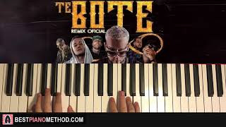 HOW TO PLAY - Te Bote Remix (Piano Tutorial Lesson)