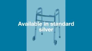 Graham Field Lumex Everyday Adult Walker with 5 Inch Wheels Dual Release
