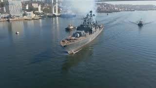 Фрегат "Маршал Шапошников" вышел из Владивостока на ходовые испытания после модернизации