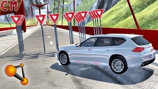 BeamNG Drive Extreme speed Road Signs crashing #1