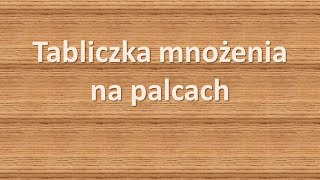 Projekt na TI - Tabliczka mnożenia na palcach