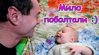 Боря старший общается с Борей младшим ))) (01.18г.) Семья Бровченко.
