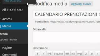Come inserire un file pdf in Wordpress