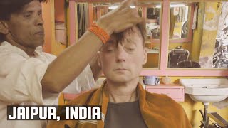 Classic Old Indian Barbershop WetShave, Face and Head Massage Experience