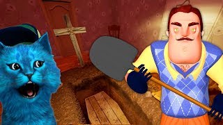 ЧТО ЗАКОПАНО У СОСЕДА ?! ПРИВЕТ СОСЕД Hello neighbour АКТ 2 страшный сосед испугал КОТЁНОК ЛАЙК