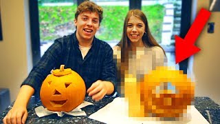 PUMPKIN CARVING CHALLENGE! w/ My Sister