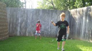 testing BT-M8 paintball grenade
