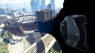 ОГРОМНЕЙШАЯ РАМПА ЧЕРЕЗ ЛОС-САНТОС! (GTA 5 ONLINE ГОНКИ)